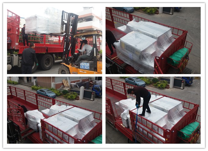 2018年4月發貨新疆哈密市-原木多片鋸、方木多片鋸、清邊機、磨鋸片機