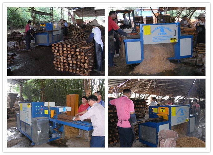 廣東梅州五華長布-原木多片鋸工作圖