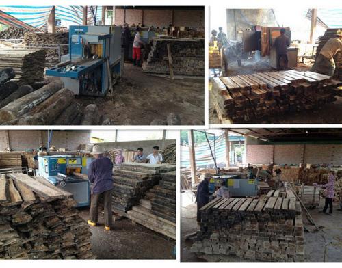 方木多片鋸-圓木多片鋸250型--越南-廣寧省-先安加工現(xiàn)場(chǎng)